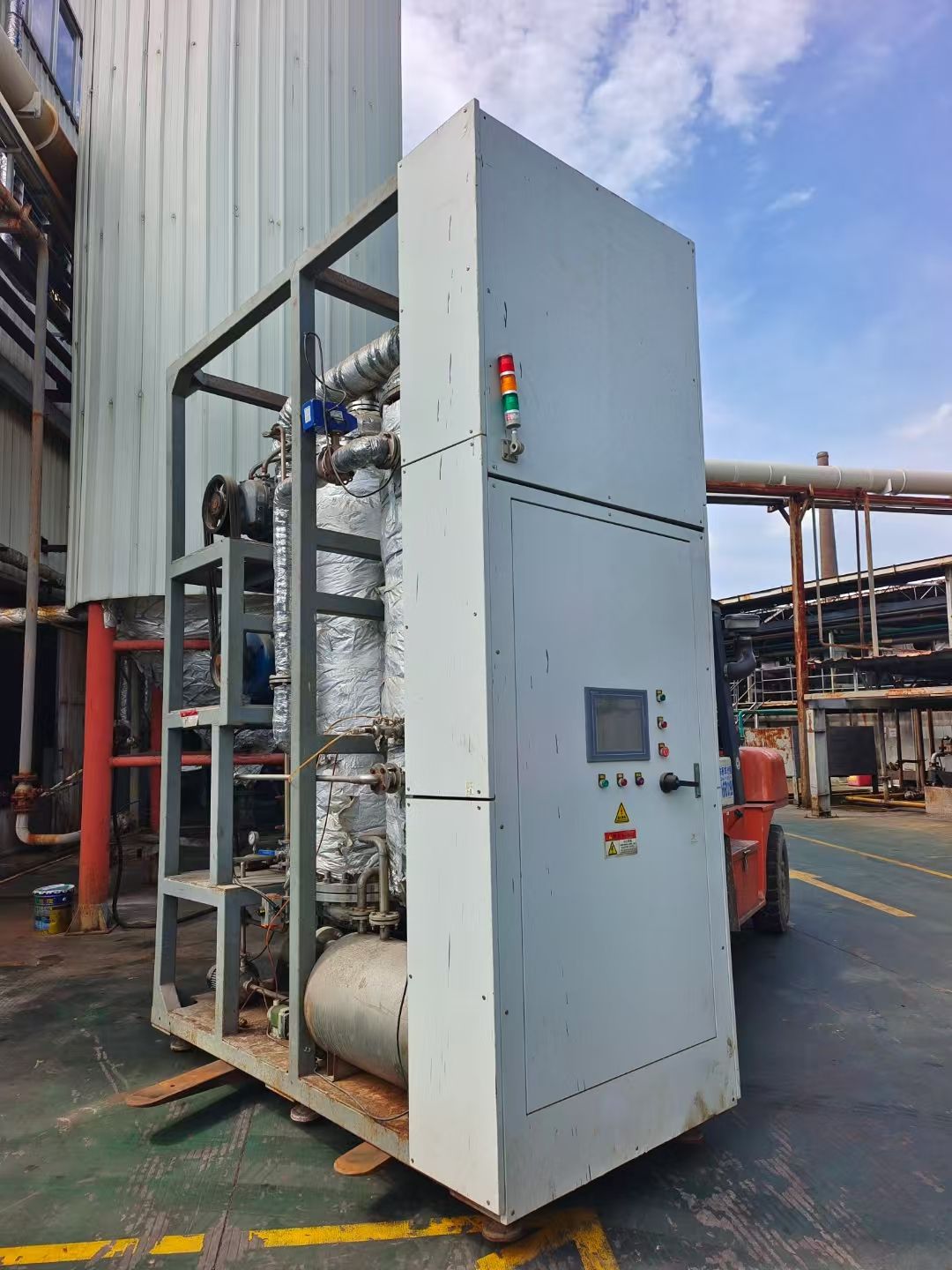 转让二手MVR蒸发器 一套容积300L撬装式MVR