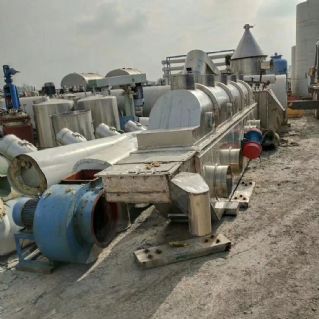出售6×0.6米全不锈钢流化床干燥机