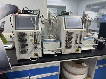 转让二手实验发酵罐 两台容积5L实验型离位灭菌发酵