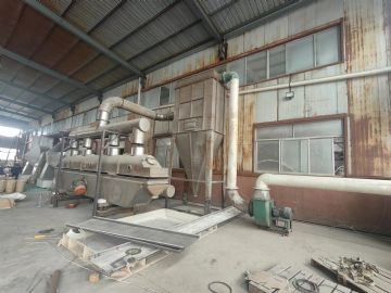 转让二手流化床干燥机 一套0.6米X6米全不锈钢振