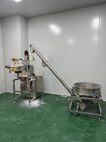 转让二手粉末包装机 一台包装100克配蛟龙上料自动