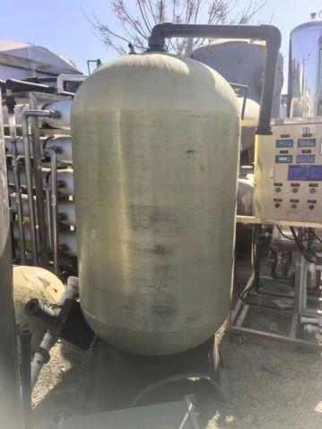 转让二手双机水处理 一套处理量4吨含砂滤罐双机反渗