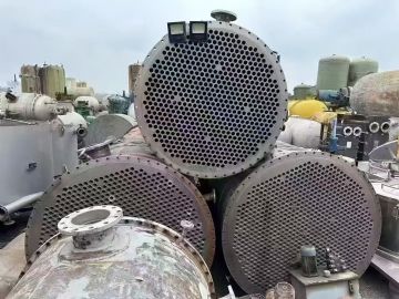 转让二手列管冷凝器 540平方-770平方钛材质列