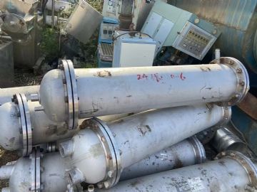 转让二手列管冷凝器 10根10平方全不锈钢列管式冷
